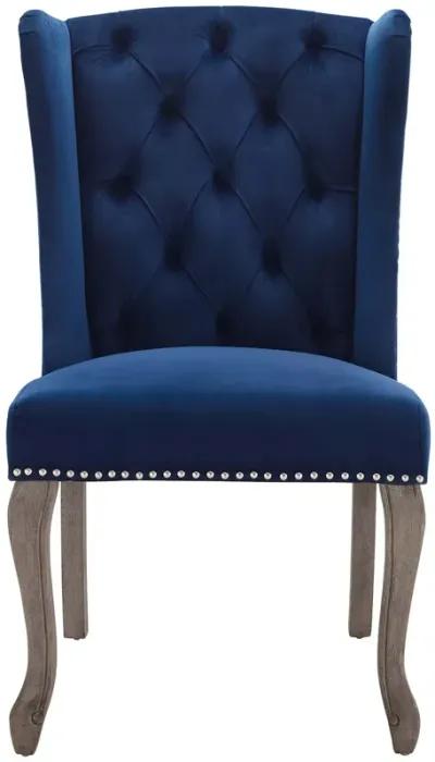 Apprise French Vintage Dining Performance Velvet Side Chair