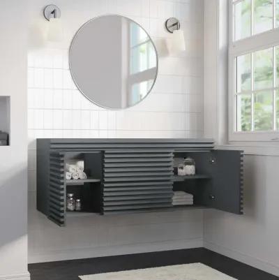 Render 48" Single Sink Compatible (Not Included) Bathroom Vanity Cabinet