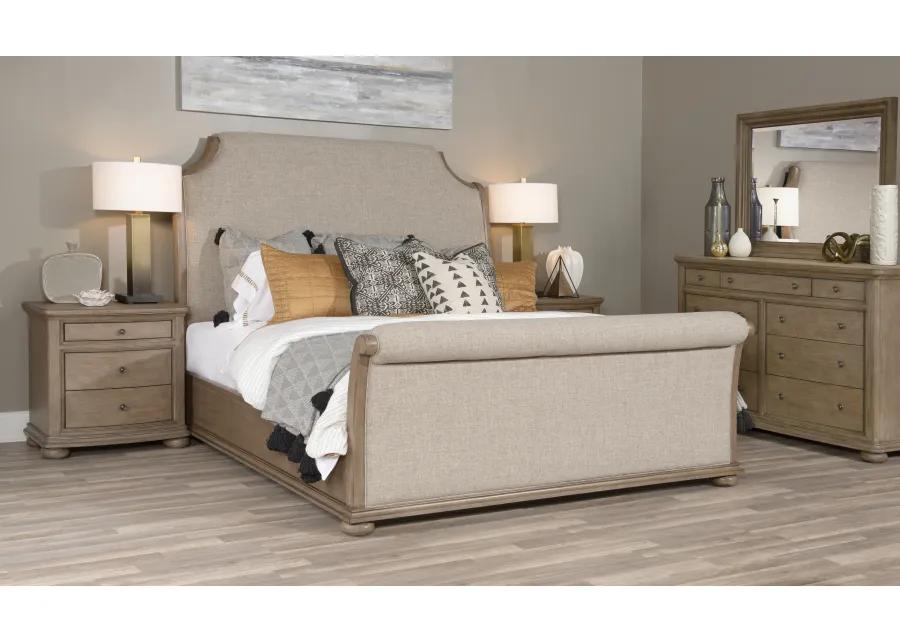 Camden Heights Upholstered Sleigh Bed Cal King 60