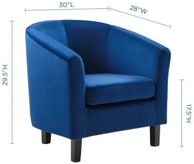 Prospect Performance Velvet Armchair