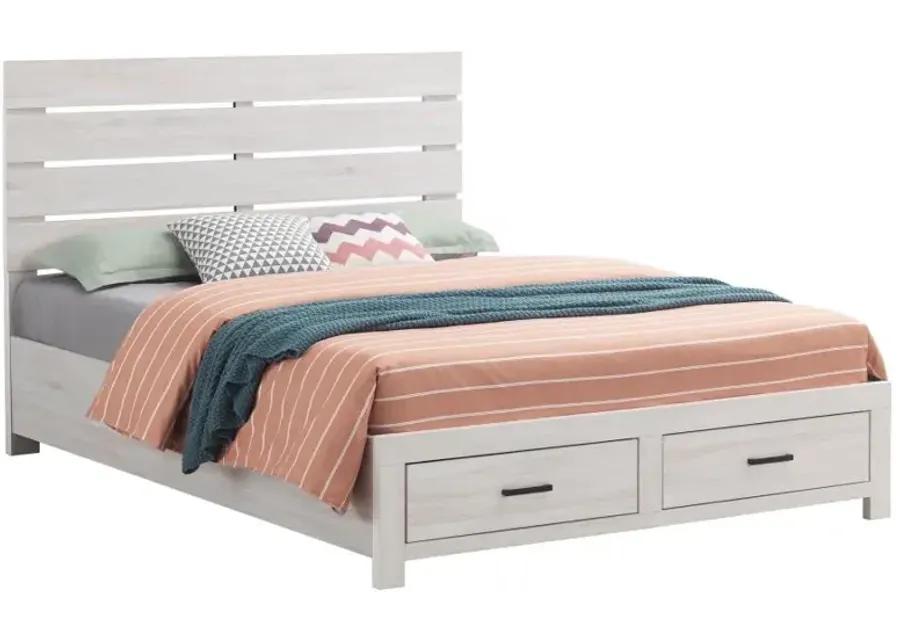 Brantford Queen Storage Bed Coastal White