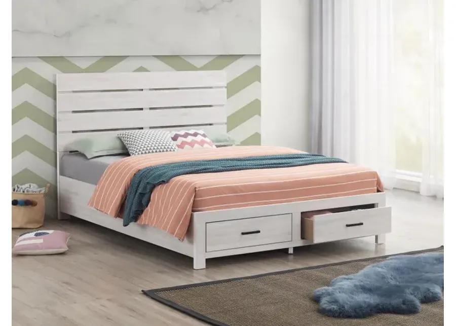 Brantford Queen Storage Bed Coastal White