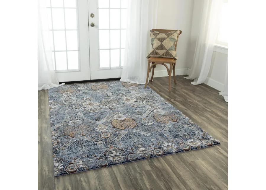 Elite Gray  Recycled Polyester 5'2" x 7'9" Rectangle Rug