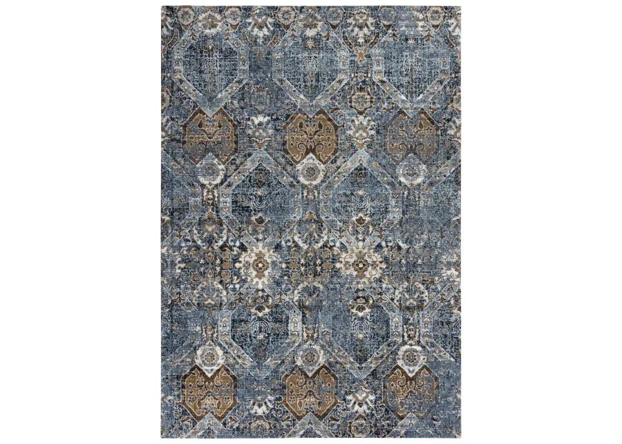 Elite Gray  Recycled Polyester 5'2" x 7'9" Rectangle Rug