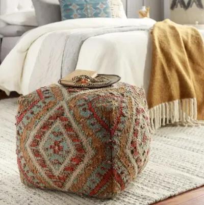 Luanda 18"H x 18"W x 18"D Pouf