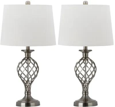 Lattice 26.75-Inch H Urn Table Lamp - Set of 2