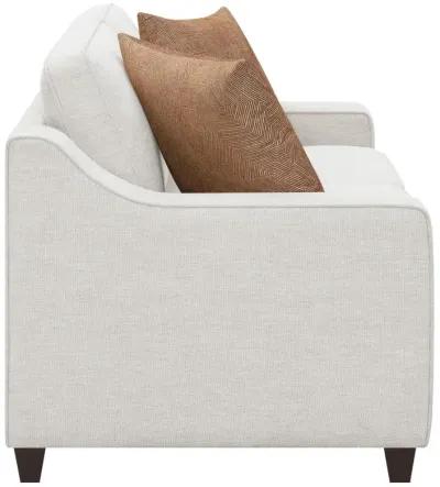 Christine Cushion Back Living Room Set Beige