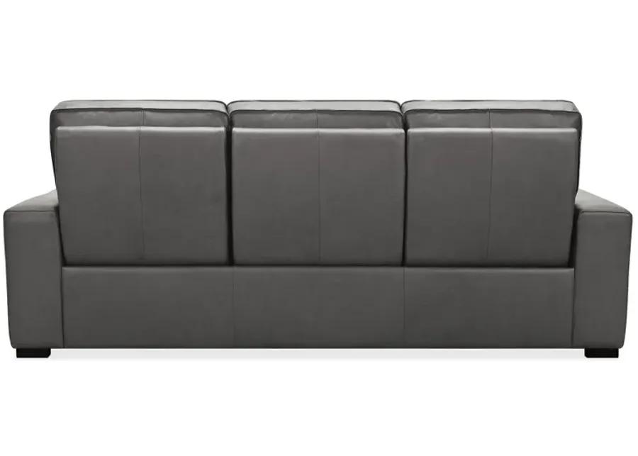 Braeburn Leather Sofa w/PWR Recline PWR Headrest