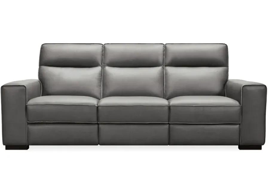 Braeburn Leather Sofa w/PWR Recline PWR Headrest