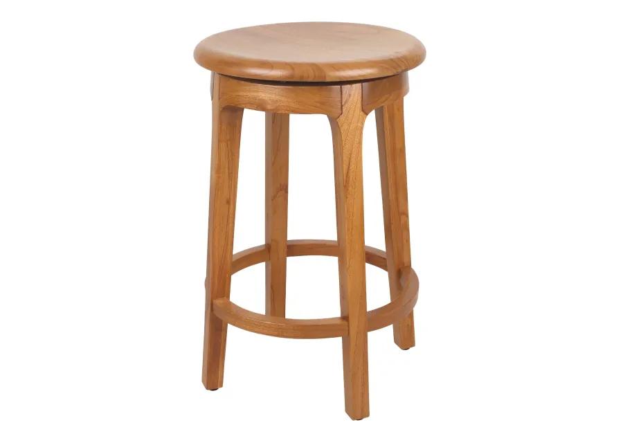 Foxy Mindi Swivel Counter Stool, Natural