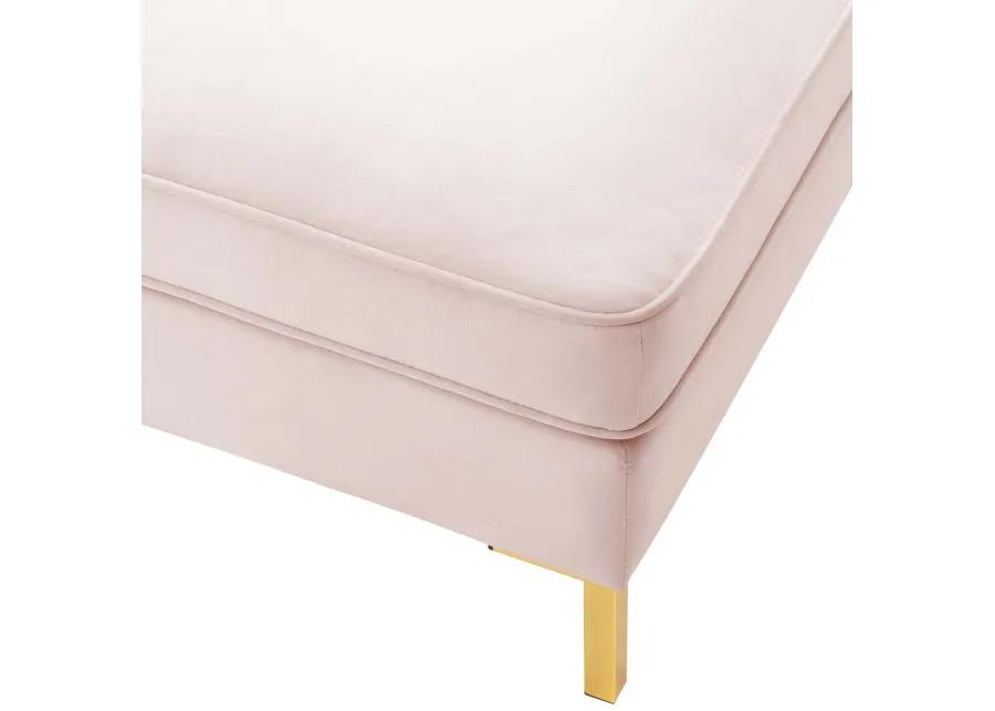 Ardent Performance Velvet Ottoman