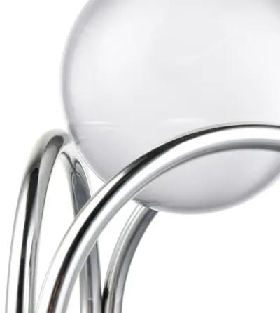 Sibyl Orb Stand  -  Set of 2 Silver - Set of 2