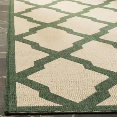 LINDEN 122 Collection LND122W-5 Cream / Green 5'-3" X 7'-6"