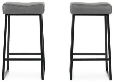 Amber 26" Counter Stool Smokey Grey (Set of 2)