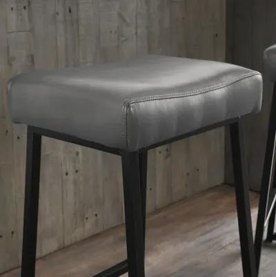 Amber 26" Counter Stool Smokey Grey (Set of 2)