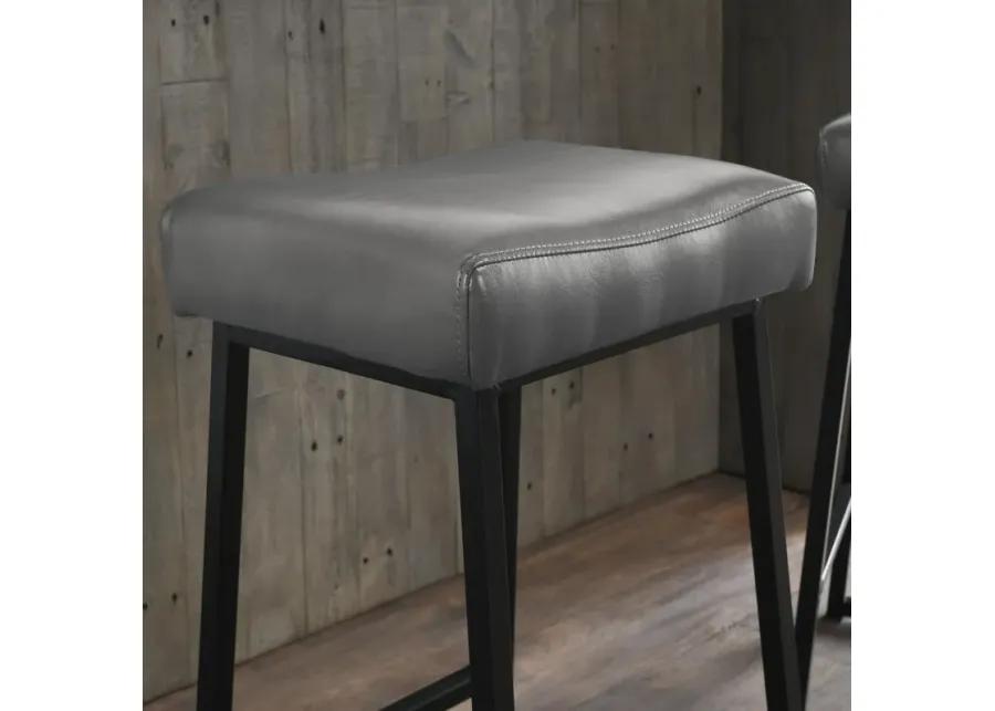 Amber 26" Counter Stool Smokey Grey (Set of 2)