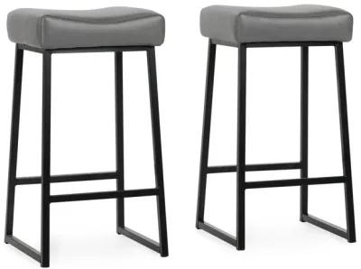 Amber 26" Counter Stool Smokey Grey (Set of 2)