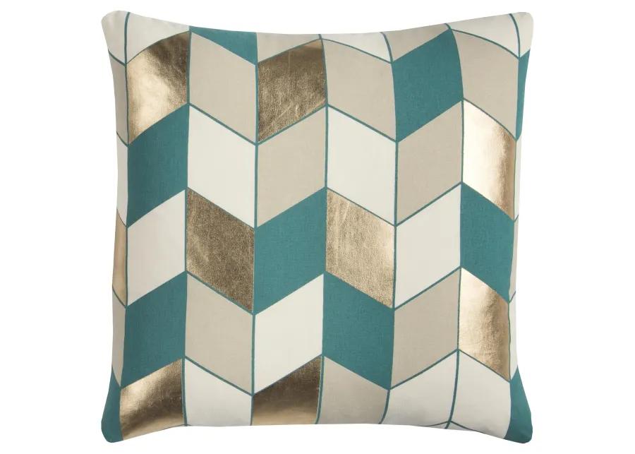 Rachel Kate Geometric Khaki Pillow