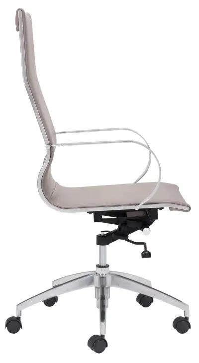 Glider High Back Office Chair Taupe