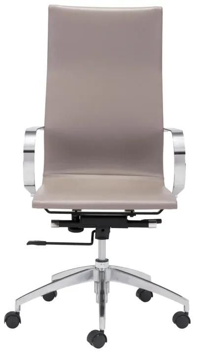 Glider High Back Office Chair Taupe