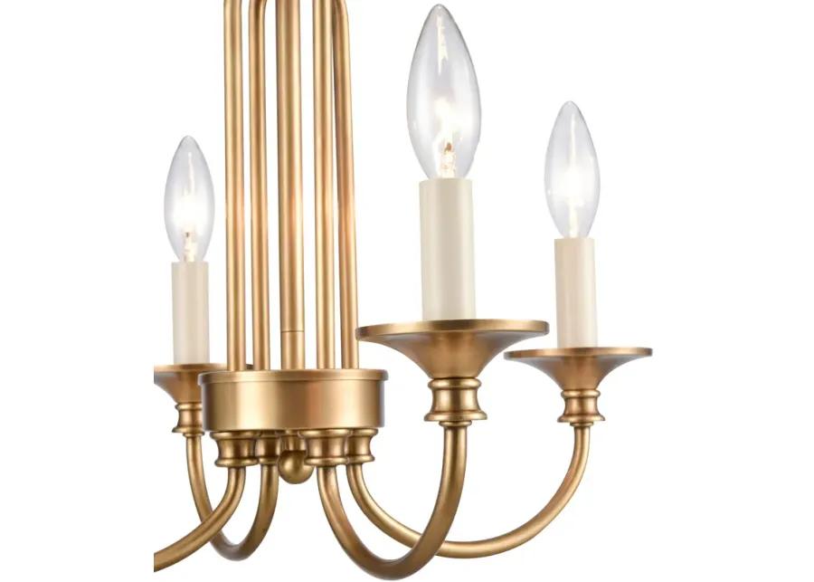 Cecil 16'' Wide 4-Light Semi Flush Mount - Natural Brass