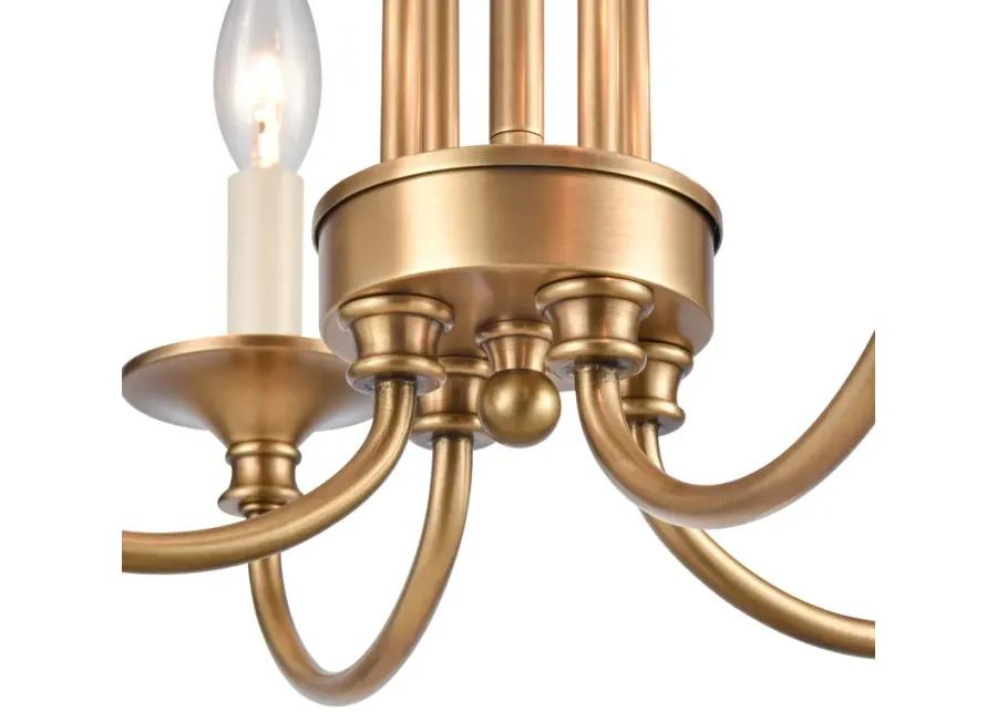 Cecil 16'' Wide 4-Light Semi Flush Mount - Natural Brass