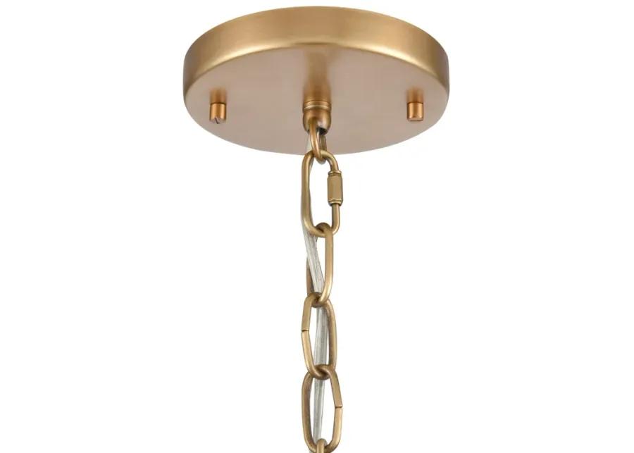 Cecil 16'' Wide 4-Light Semi Flush Mount - Natural Brass