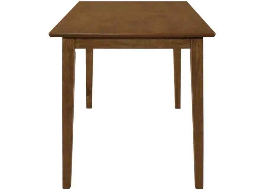 Robles 5-piece Dining Set Chestnut and Tan