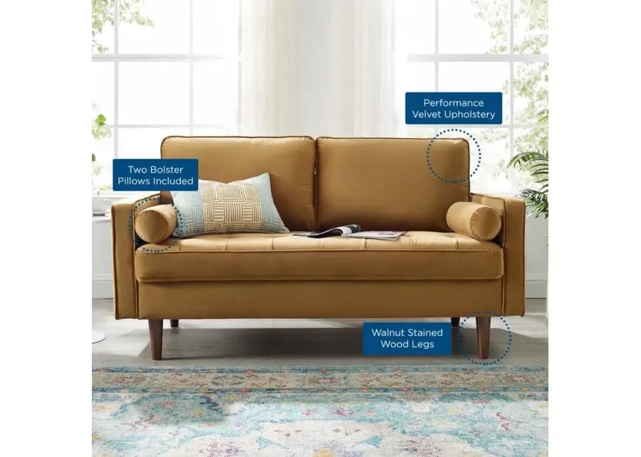 Valour Performance Velvet Loveseat