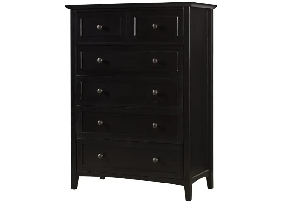 Paragon Five Drawer Chest in Black (2024)