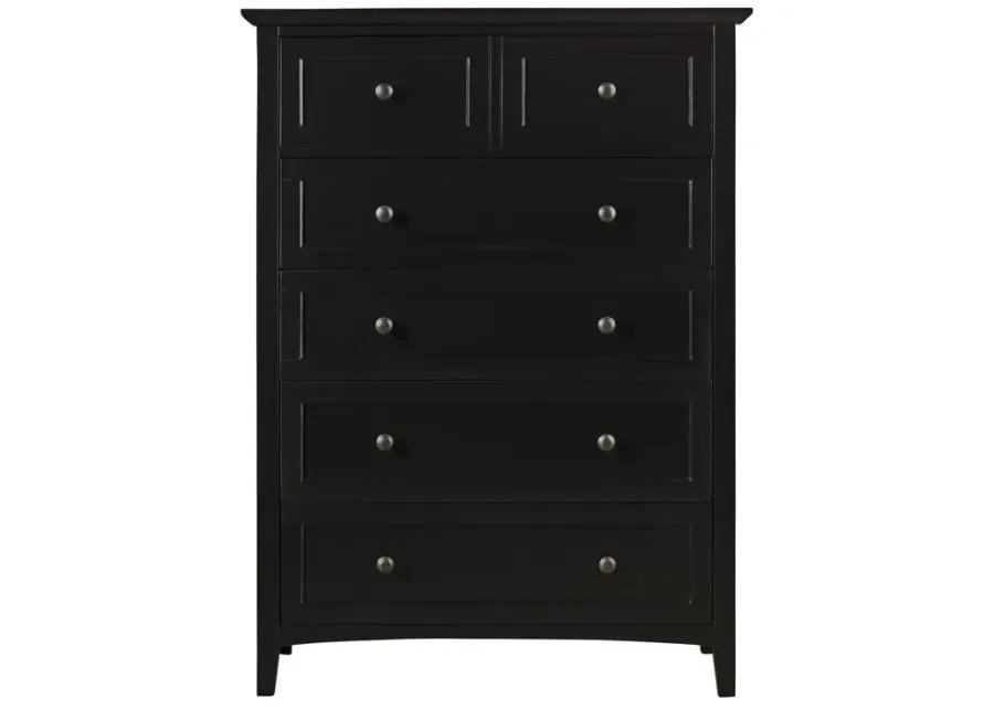 Paragon Five Drawer Chest in Black (2024)