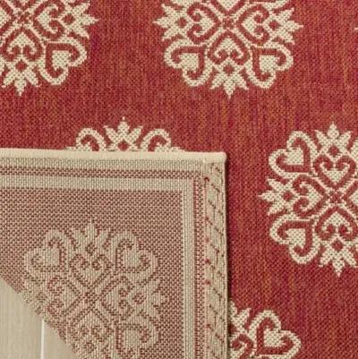 LINDEN 181 Collection LND181Q-9 Red / Creme 9' X 12'