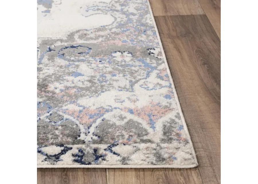 Marquise L. Blue  Polypropylene  8'0"x9'6" Rectangle Rug