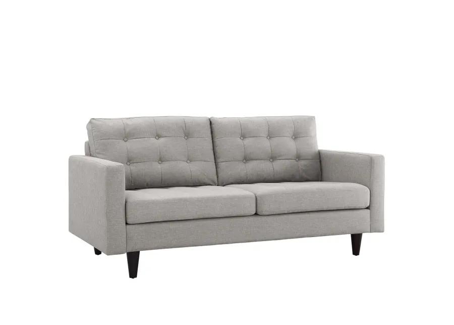 Empress Upholstered Fabric Loveseat