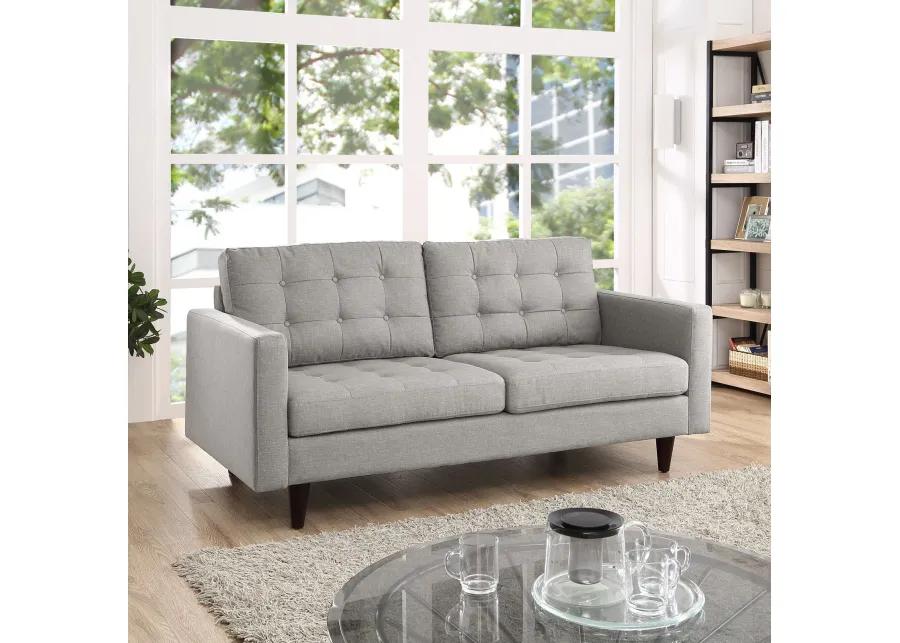 Empress Upholstered Fabric Loveseat