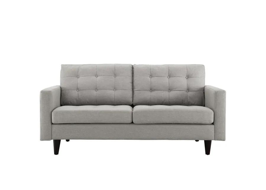 Empress Upholstered Fabric Loveseat