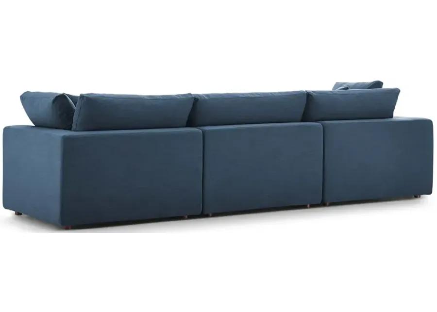 Commix Down Filled Overstuffed 3-Piece Sofa