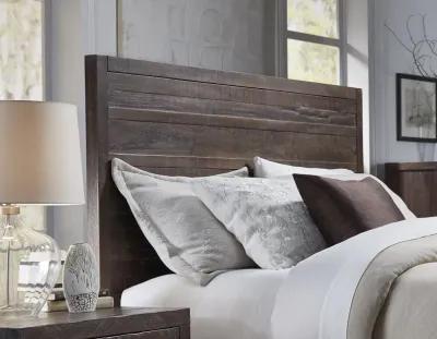 Townsend King-size Solid Wood Storage Bed in Java