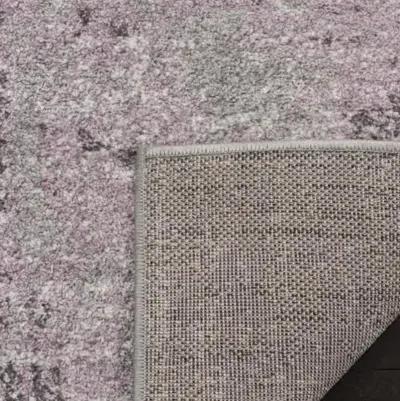 Adirondack Contemporary Light Grey / Purple 2'-6" X 4' Powerloomed Rug