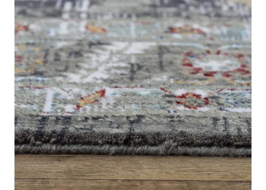 Signature Gray  Recycled Polyester 2'6" x 8' Runner Rug