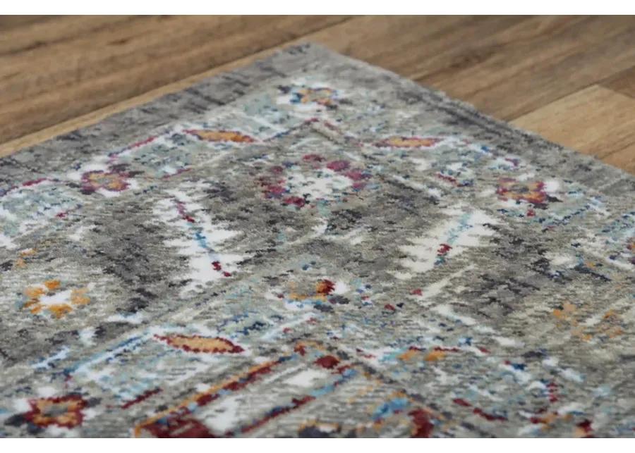 Signature Gray  Recycled Polyester 2'6" x 8' Runner Rug