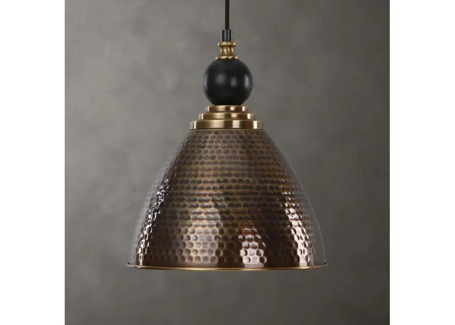 Adastra 1 Light Antique Brass Pendant