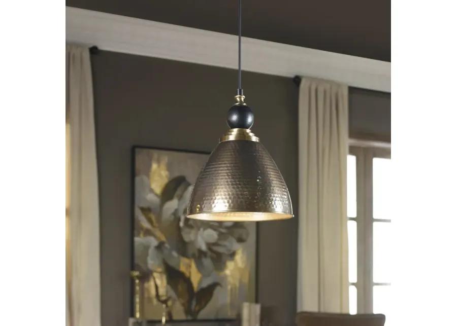 Adastra 1 Light Antique Brass Pendant