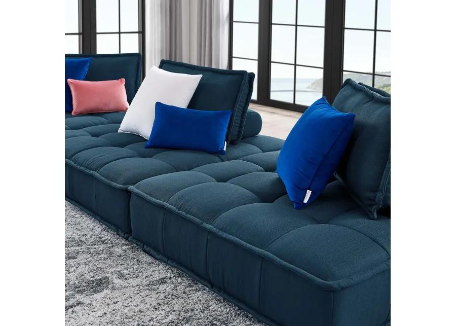 Saunter Tufted Fabric Fabric 3-Piece Sofa