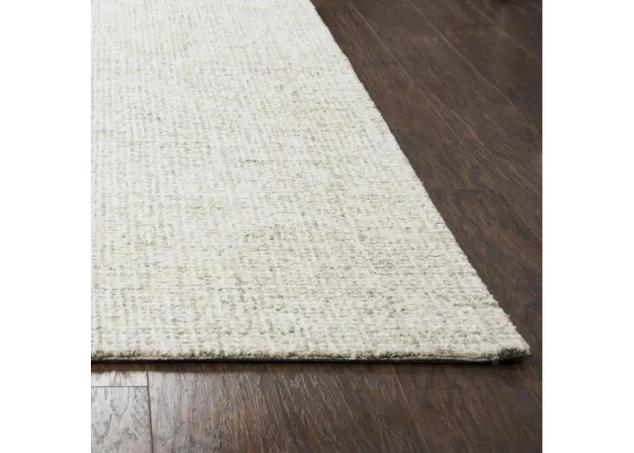 Brindleton Beige/Ivory Tweed Wool 2'6" x 8' Runner Rug