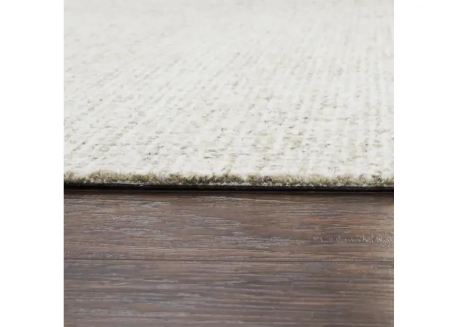 Brindleton Beige/Ivory Tweed Wool 2'6" x 8' Runner Rug