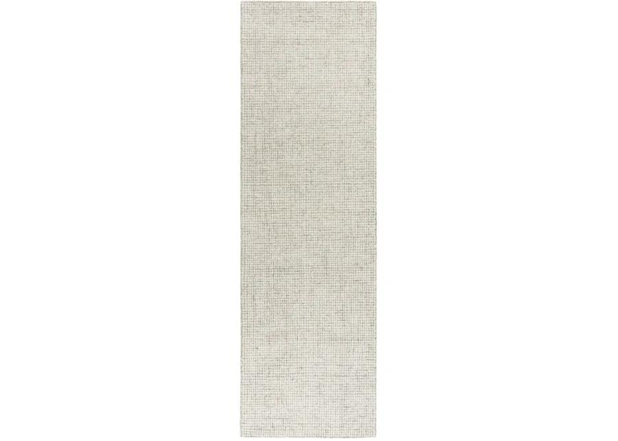 Brindleton Beige/Ivory Tweed Wool 2'6" x 8' Runner Rug