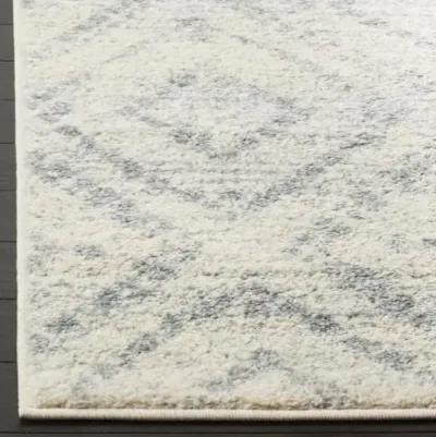 Adirondack Contemporary Ivory / Light Blue 11' X 15' Powerloomed Rug