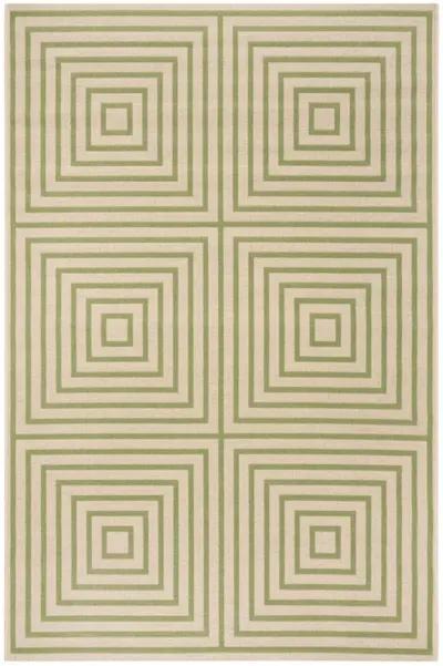 LINDEN 123 Collection LND123V-4 Cream / Olive 4' X 6'