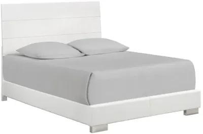 Felicity 5-piece California King Bedroom Set Glossy White